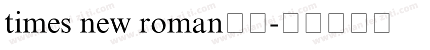 times new roman中文字体转换